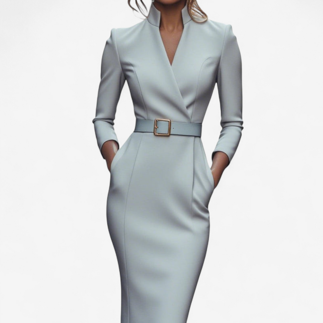 Evelyn | Elegant Belted Dress