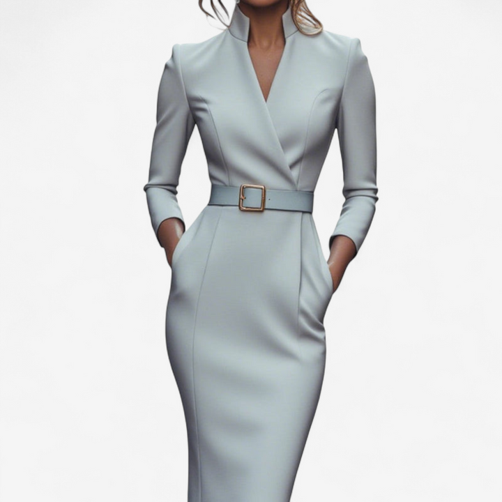 Evelyn | Elegant Belted Dress
