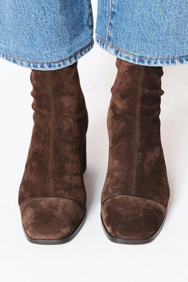 Reese™ | Square-Toe Heeled Boots