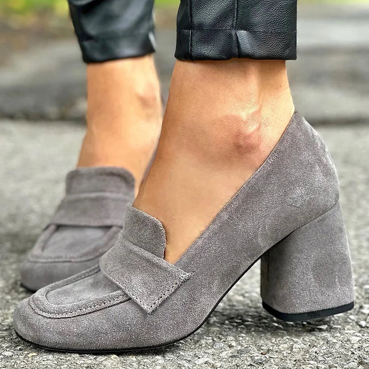 Solira | Block Heel Loafers
