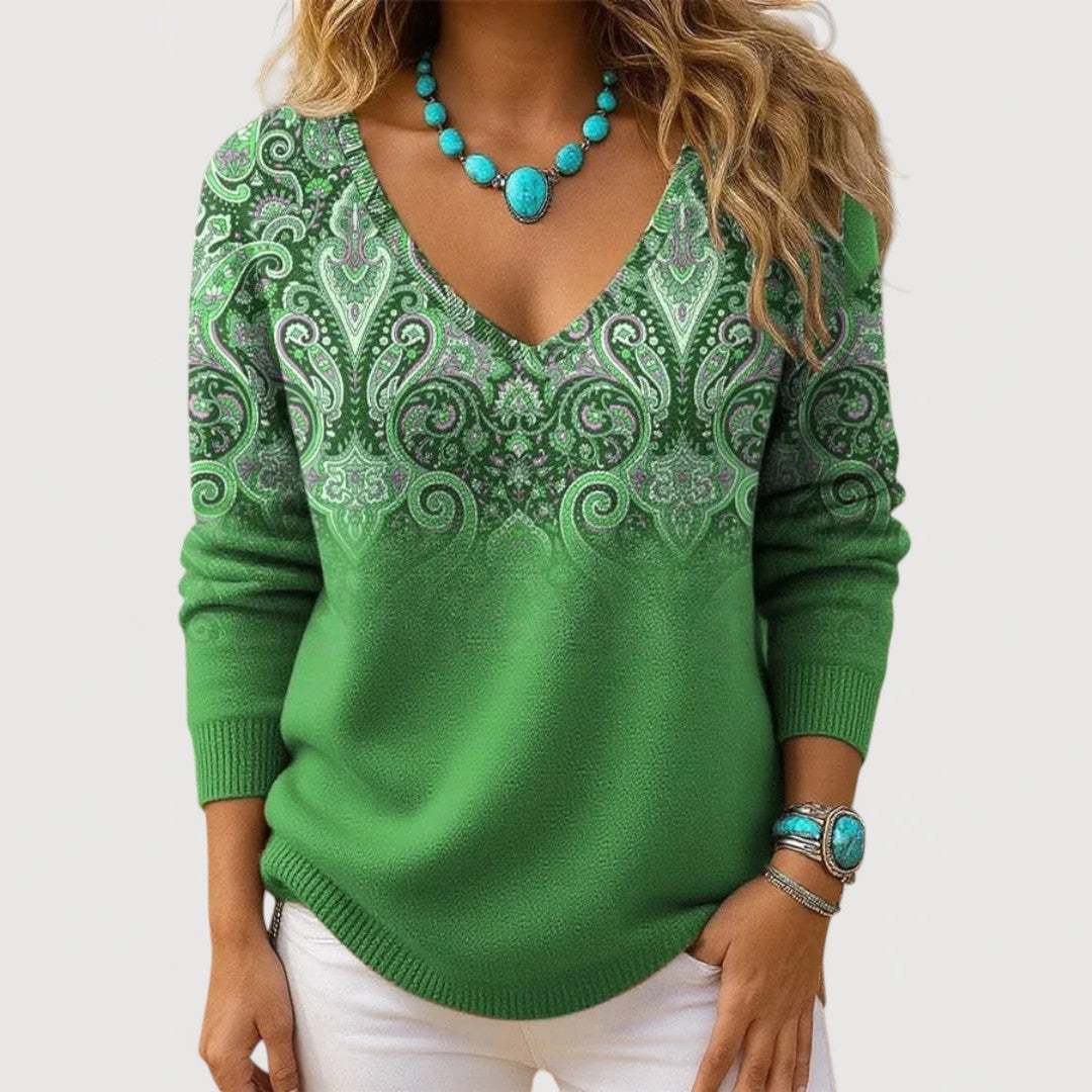 ALTHEA V-NECK TOP