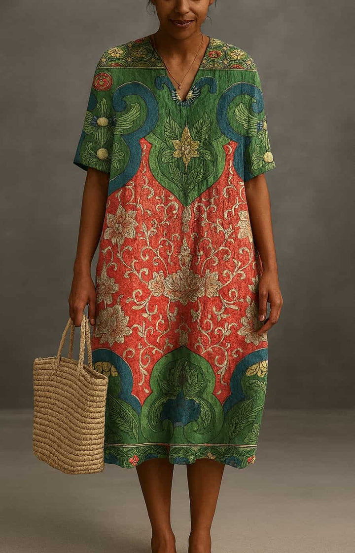 APOLONIA™ ARTISAN PRINT DRESS