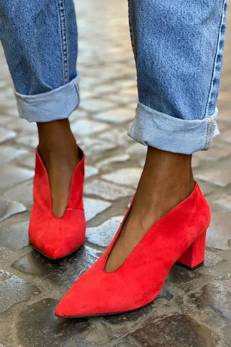 Zovira | Elegant Block Heel Pumps