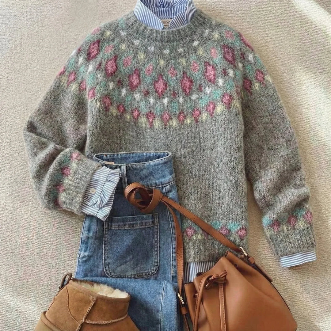 SOLARA™ | Chic Vintage Knit Sweater
