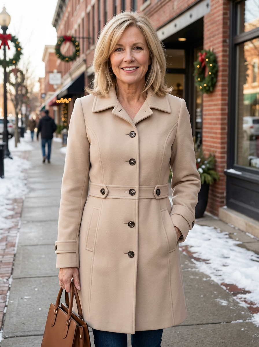 Elegant Woolen Coat – Warm, Comfortable &amp; Timeless
