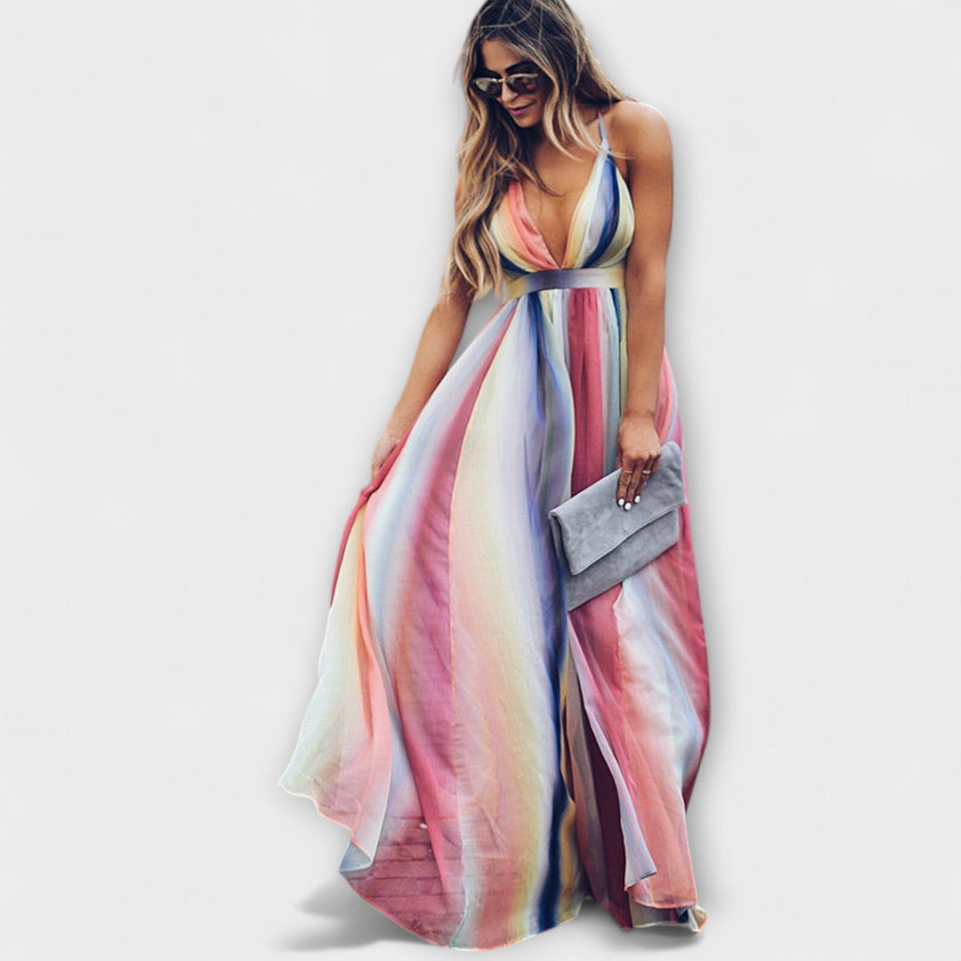Multicolored Striped Women&