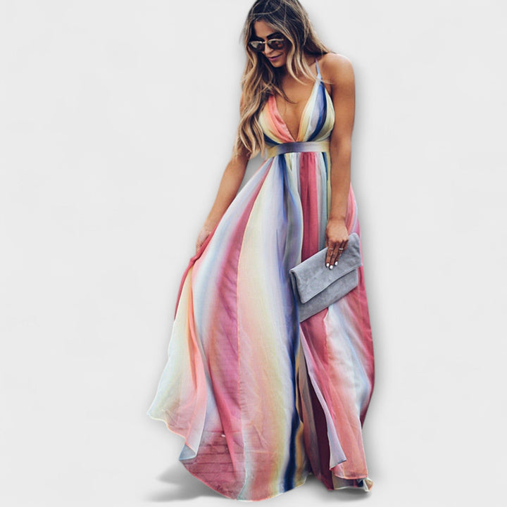 Multicolored Striped Women&