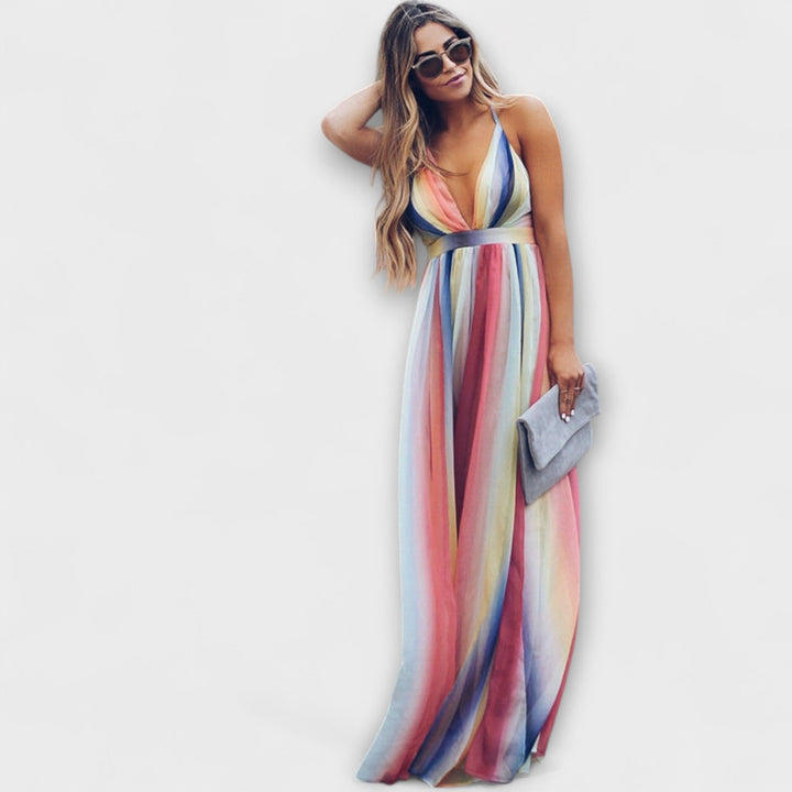 Multicolored Striped Women&
