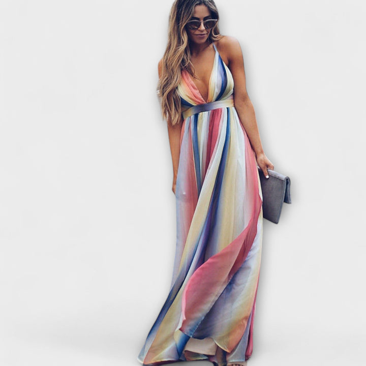 Multicolored Striped Women&