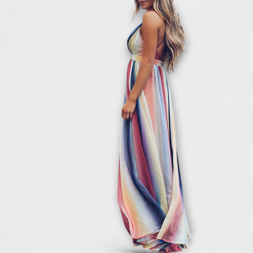 Multicolored Striped Women&