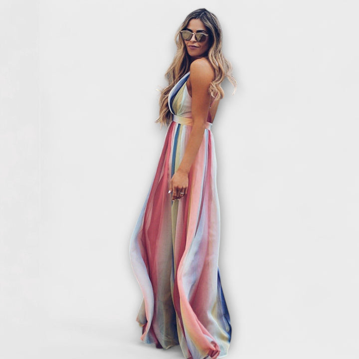 Multicolored Striped Women&