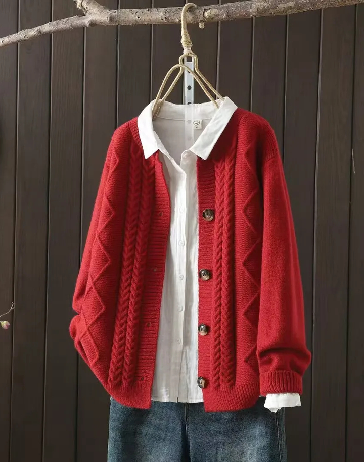 THE LORENZA | CABLE CARDIGAN
