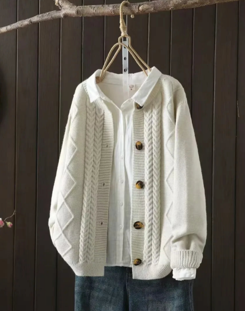 THE LORENZA | CABLE CARDIGAN