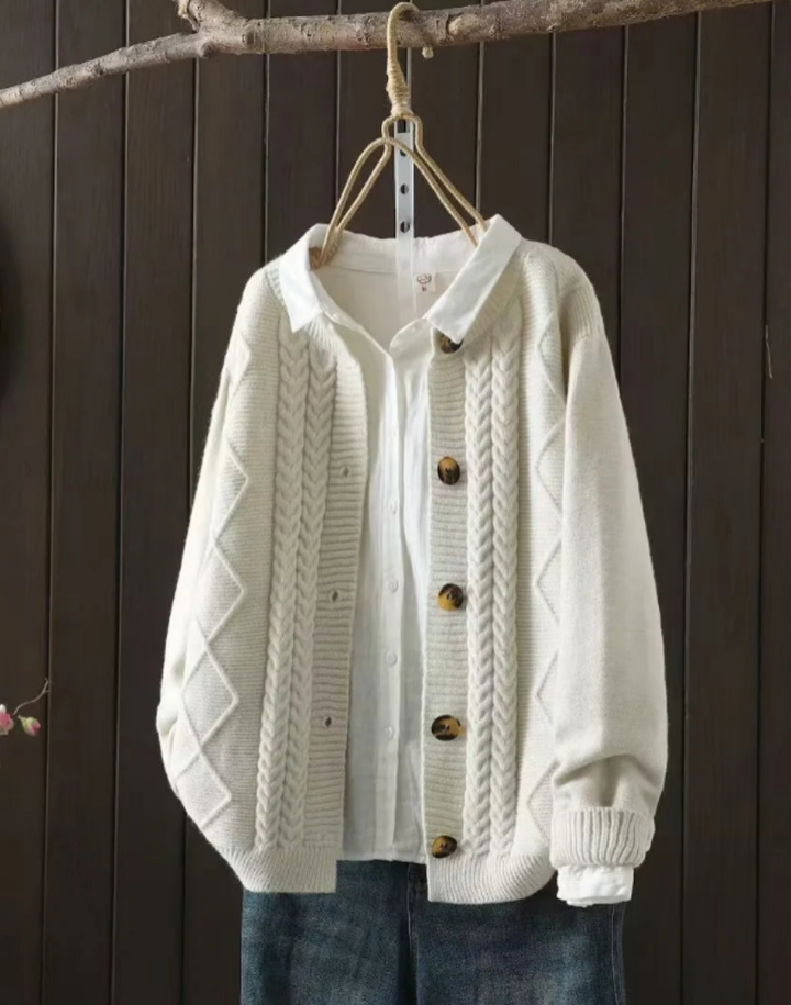 THE LORENZA | CABLE CARDIGAN