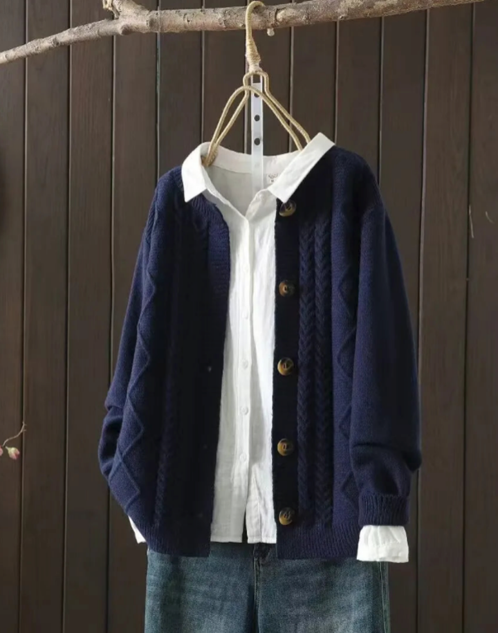 THE LORENZA | CABLE CARDIGAN