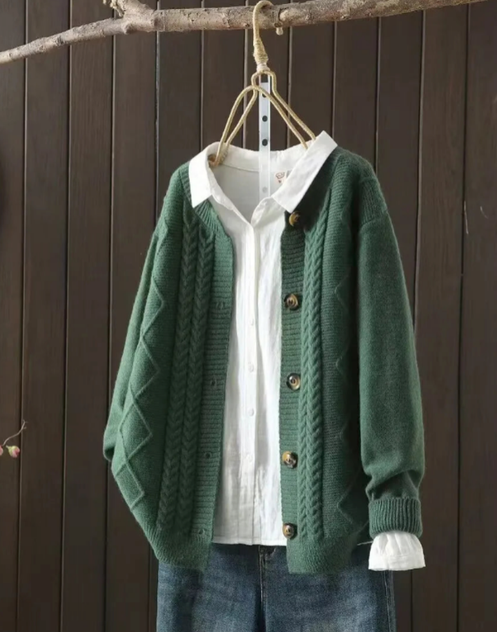 THE LORENZA | CABLE CARDIGAN