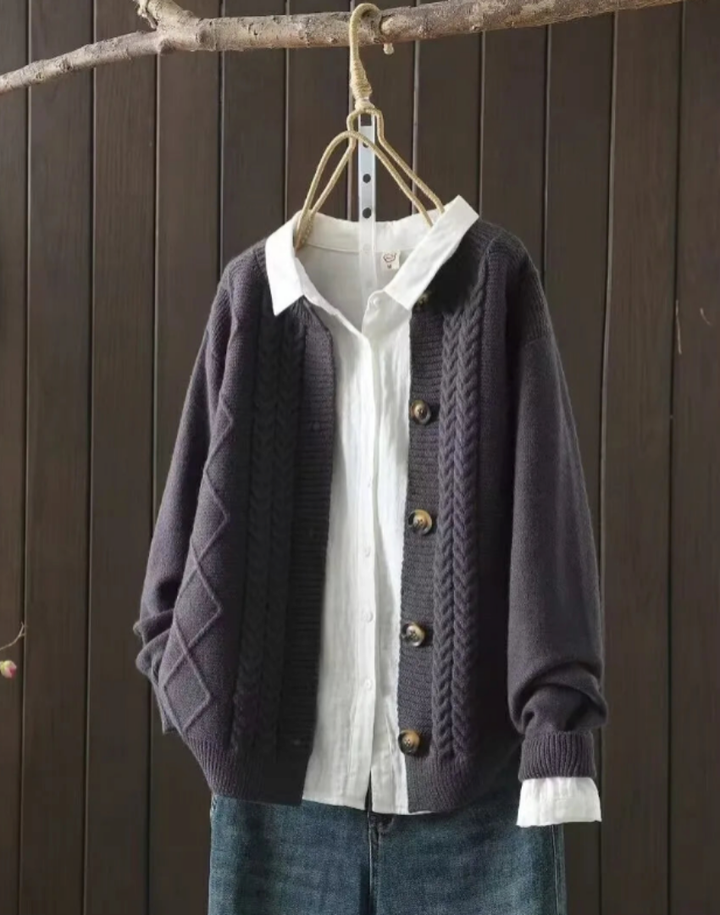 THE LORENZA | CABLE CARDIGAN
