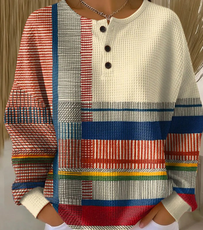 Susan | Cozy Waffle Knit Henley