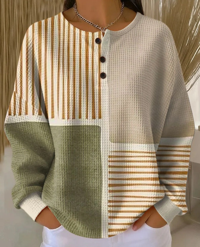 Susan | Cozy Waffle Knit Henley
