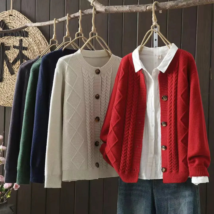 THE LORENZA | CABLE CARDIGAN