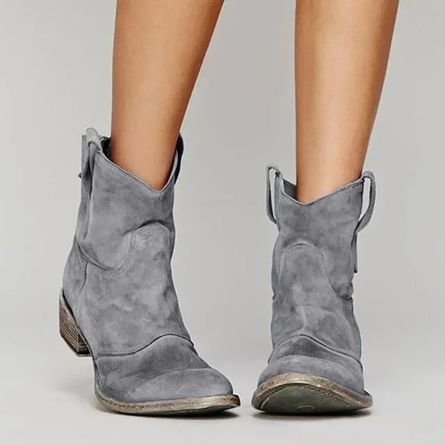 Tessa™ | Vintage-Inspired Western Ankle Boots