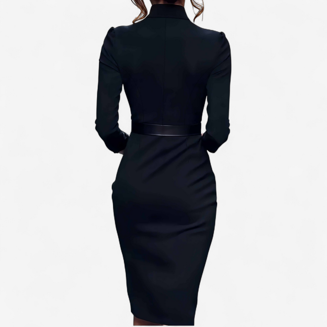 Evelyn | Elegant Belted Dress