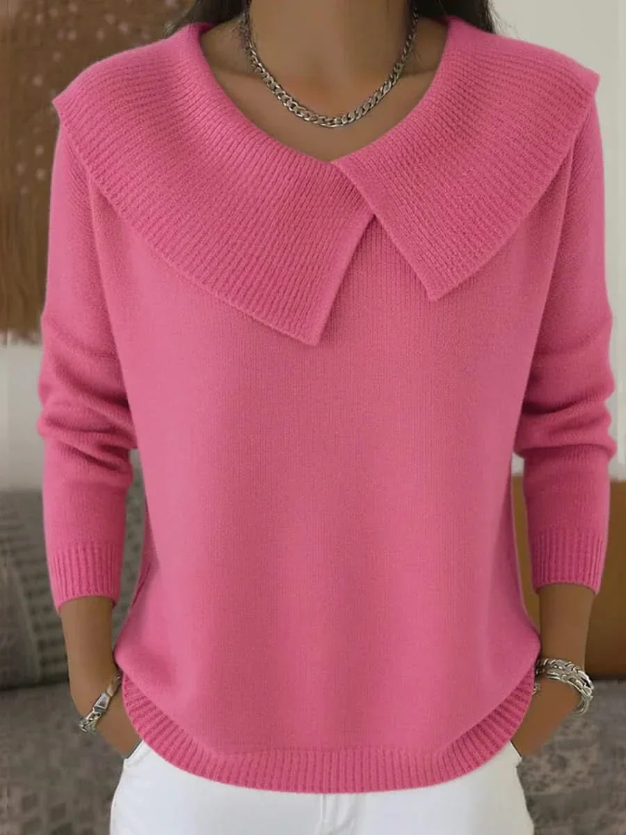 Odette | Ribbed Collar Sweater