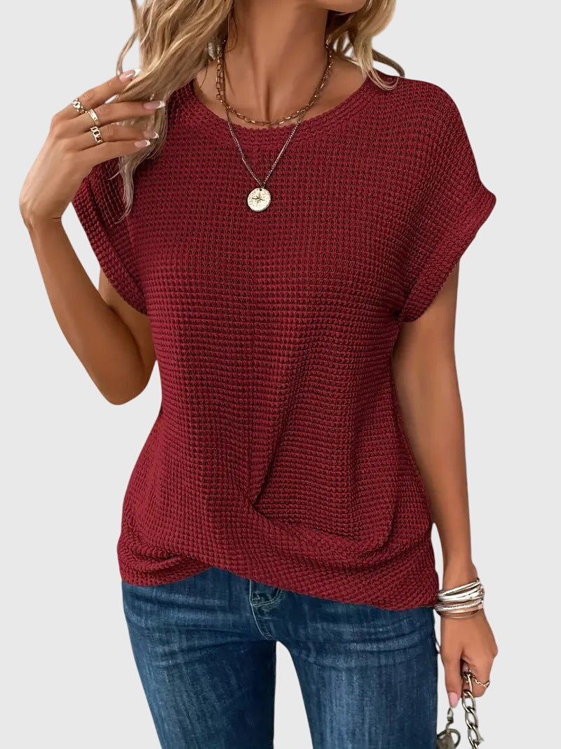 Annie | Elegant Blouse with Crew Neck