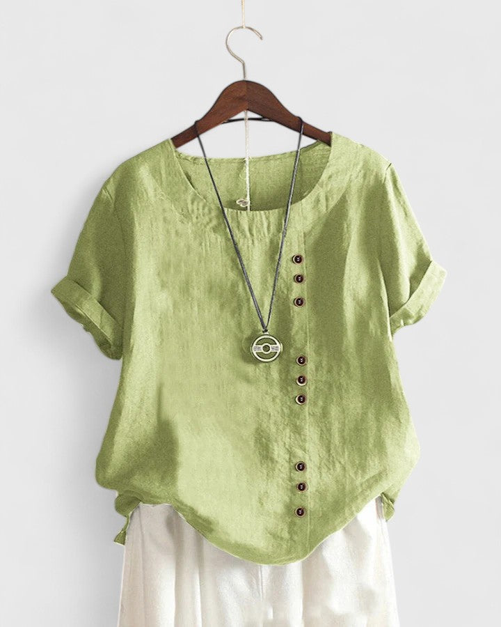 Annie | Comfortable Short Sleeve Blouse