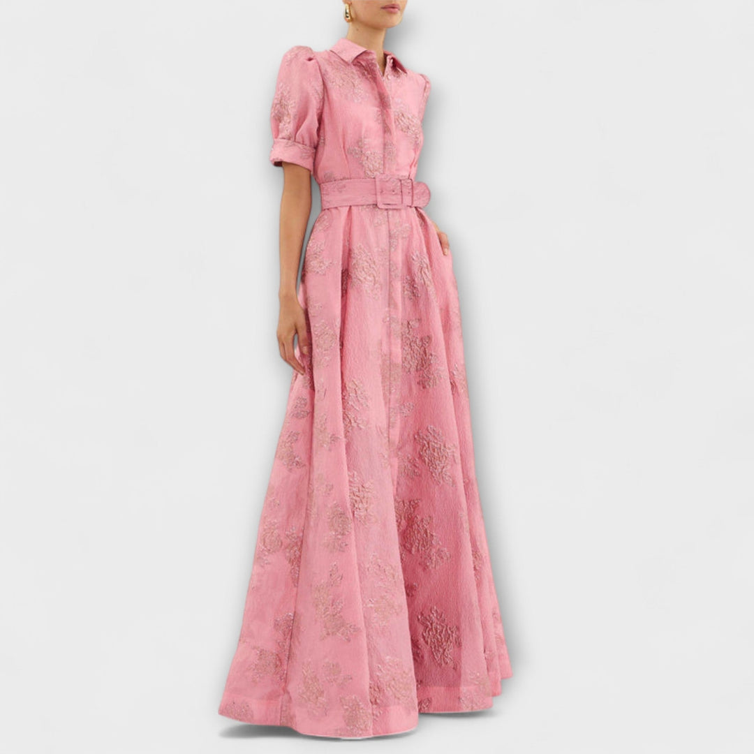 Anabella - Dress with Short Puff Sleeves