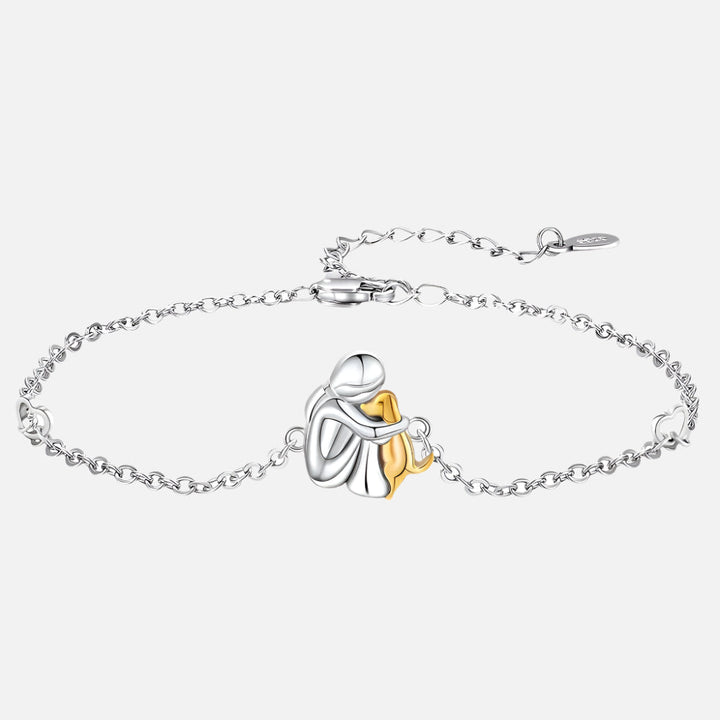 Luna™ | Pet Bond Silver Embrace Bracelet