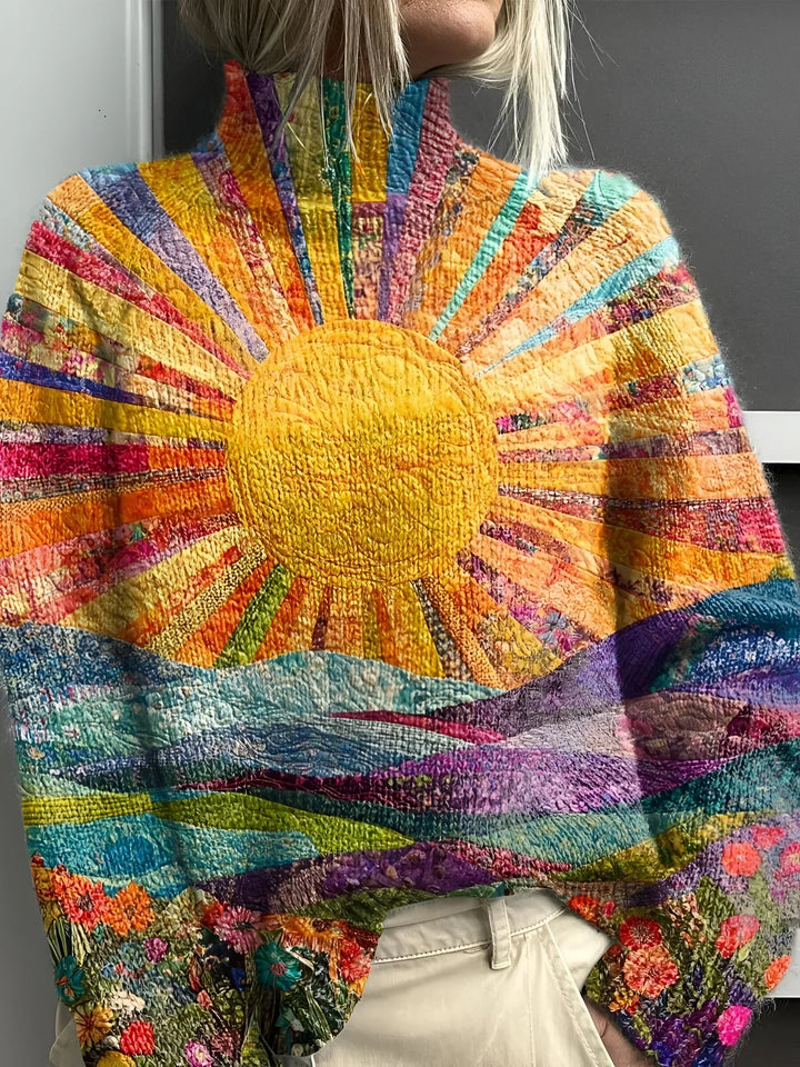 Ada - Vibrant Turtleneck Sweater